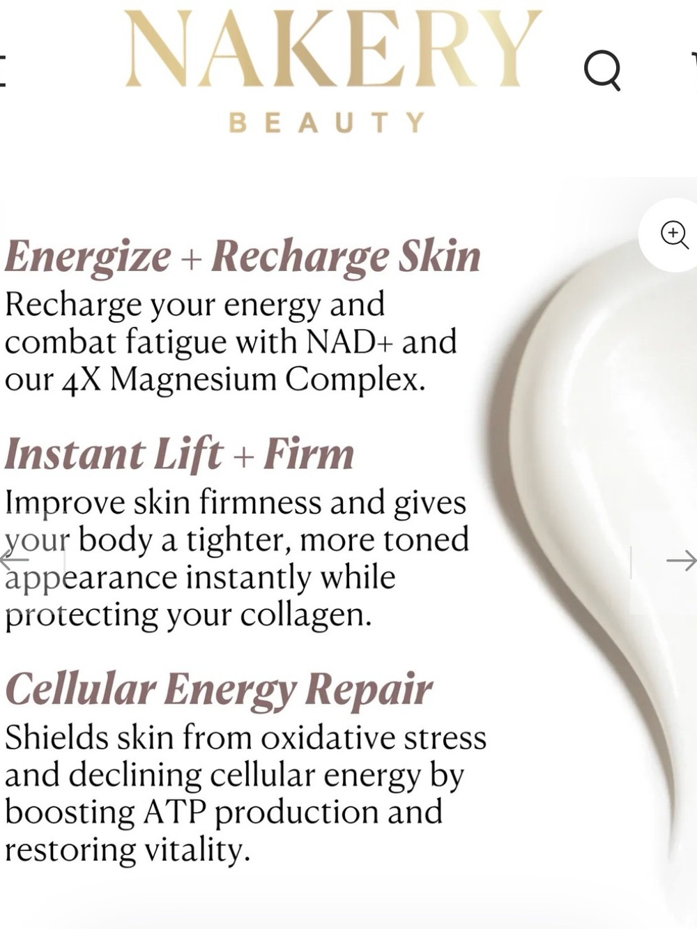 Nakery Beauty Energize + Repair Body Cream - Picture 4 of 6